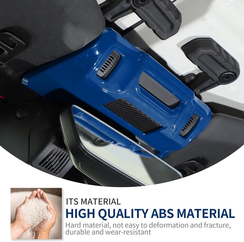 Linskip One-Touch Roof Panel Trim Compatible with 2024 2025 Jeep Wrangler JL 4XE & Gladiator JT, Overhead Feature Decor Cover for Jeep Wrangler Interior Accessories(Blue) - Image 3